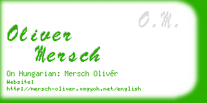oliver mersch business card